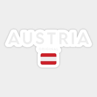 Austria flag, austrian flag Sticker